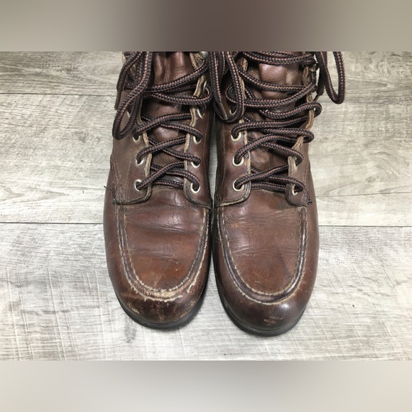 Vintage Red Wing Shoes Leather Combat Punk Goth Grunge Hipster Womens Boots Sz 8 - Picture 5 of 12